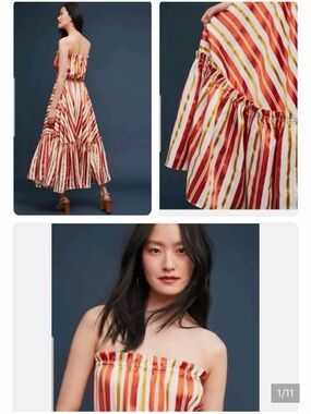 Love Binettie striped maxi dress NWT
